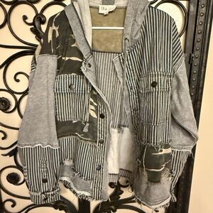 Oli & Hali Gray and Olive Jacket